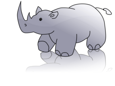 happy rhino
